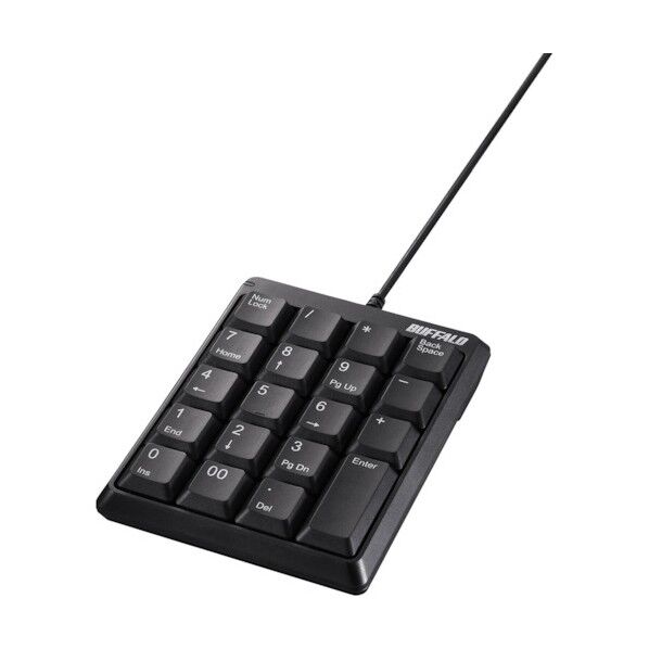 有線コンパクトテンキーボード ブラック
