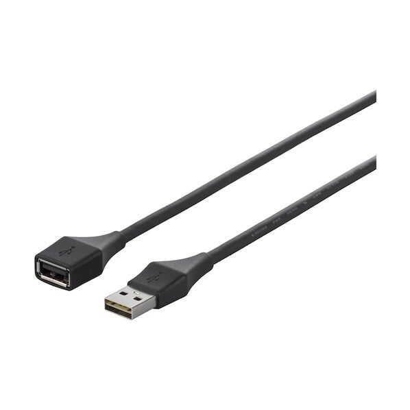 どっちもUSB2.0延長ケーブル ブラック 1.5m BSUAADU215BKA 1個