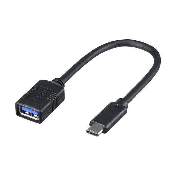 USB3.1 Gen1変換ケーブル(Aメス to C) ブラック 0.15m BSUAMC311015BK 1個