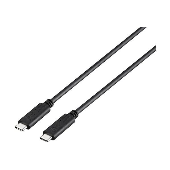 USB3.1 Gen2ケーブル(Type-C to Type-C) USB Power Delivery(3A)対応 ブラック 0.5m BSUCC312P3A05BK 1個