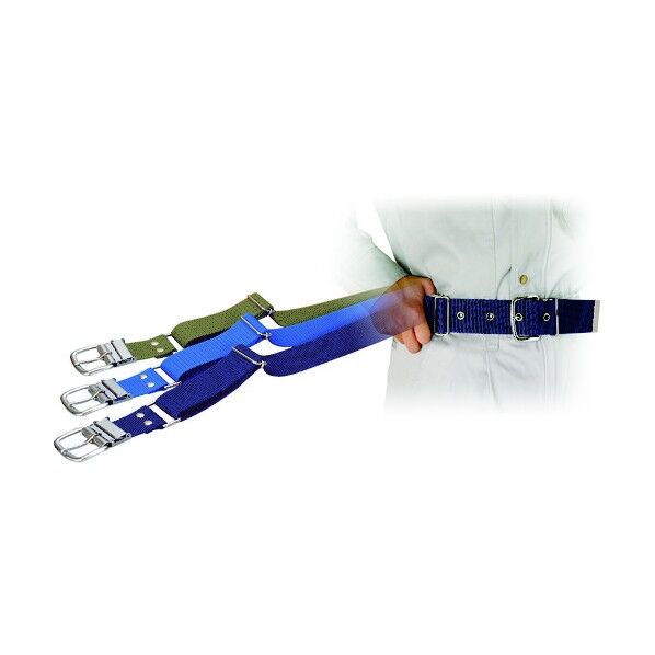 ポリプロピレン伸縮自在1ピンバックルベルト 38mm ブルー PB-400BU 1個