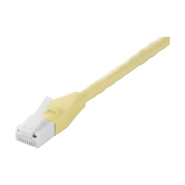 ツメの折れないCat6 LANケーブル 10m ライトイエロー