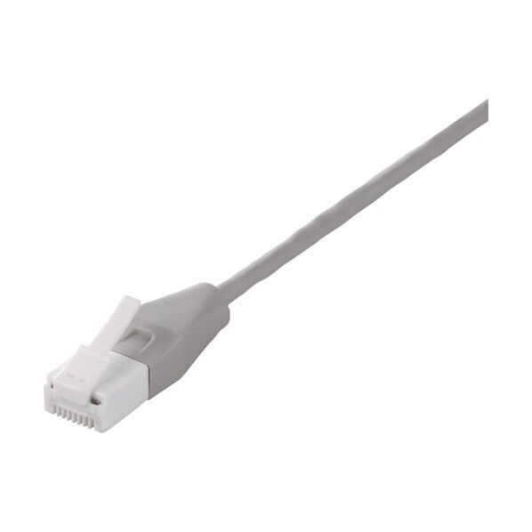 ツメ折れないCat5e LANケーブル やわらか 2m ライトグレー BL5ETNY20LG 1個
