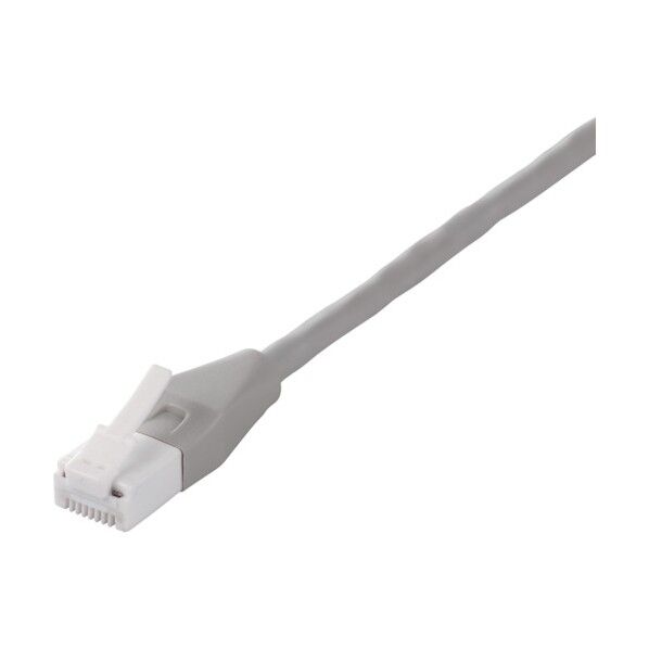 ツメ折れないCat6 LANケーブル やわらか 10m ライトグレー BL6TNY100LG 1個