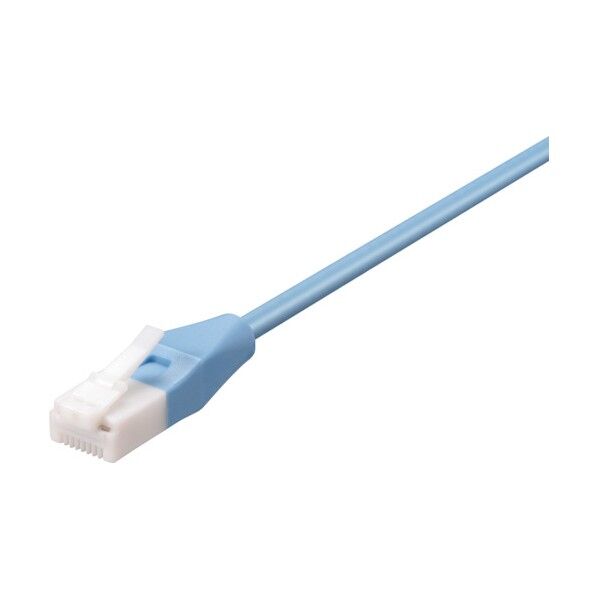 ツメ折れないCat6A LANケーブル やわらか 10m ブルー BL6ATNY100BL 1個