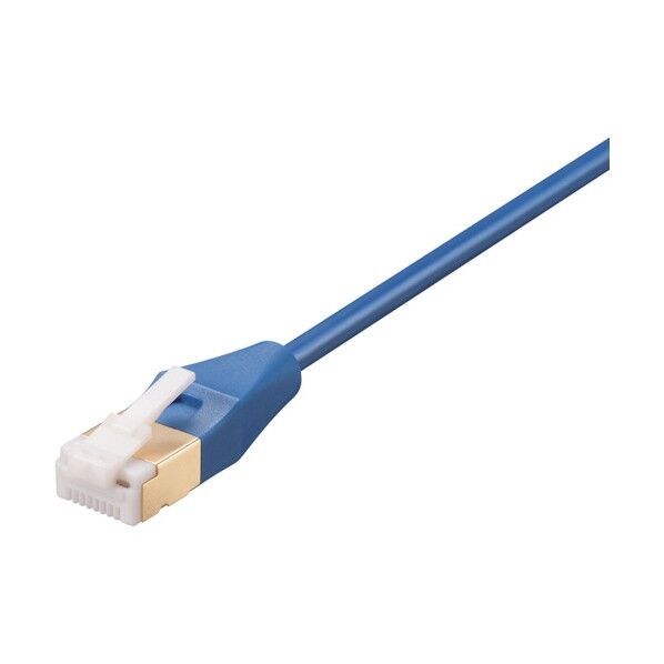 ツメ折れないCat7 LANケーブル スリム 1m ブルー BL7TS10BL 1個