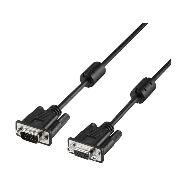 ディスプレイ延長ケーブル D-sub15pin 1m ブラック BDE10BK 1個
