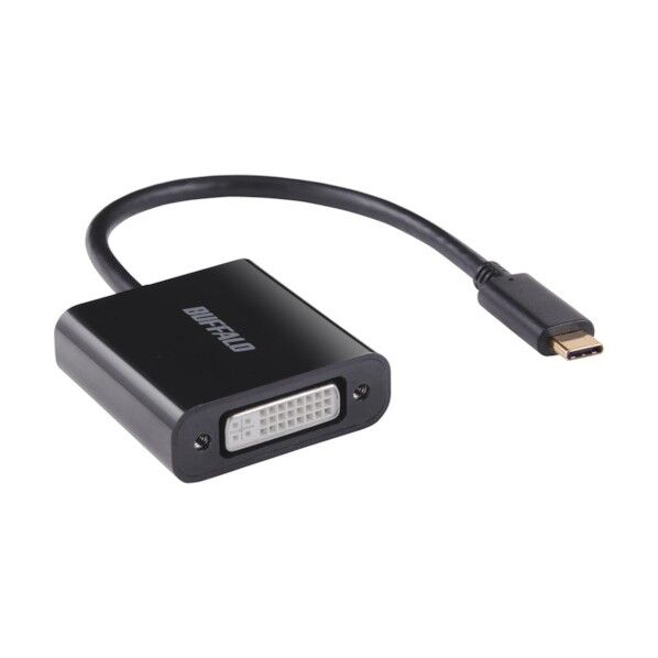 ディスプレイ変換アダプタ USB Type-C - DVI ブラック BDCDVBK 1個