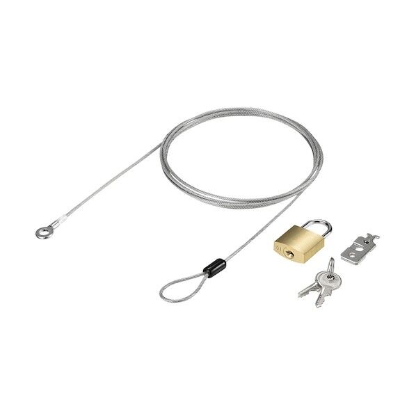 南京錠01+ワイヤー付 統一キー No.2