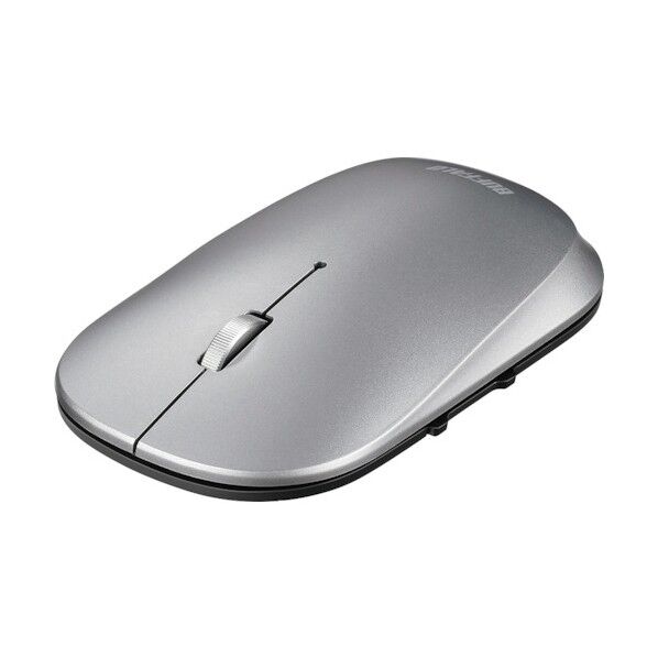 薄型 5ボタン 無線 BlueLEDマウス ノーマル シルバー BSMBW530NSV 1個