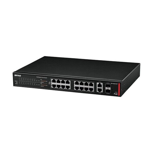 法人向け PoE対応 マルチギガ スマートスイッチ 16ポート BS-MS2016P 1個