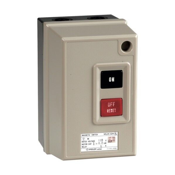 春日電機　押ボタン付電磁開閉器 101 x 80 x 128 mm MUK12HS022 1台