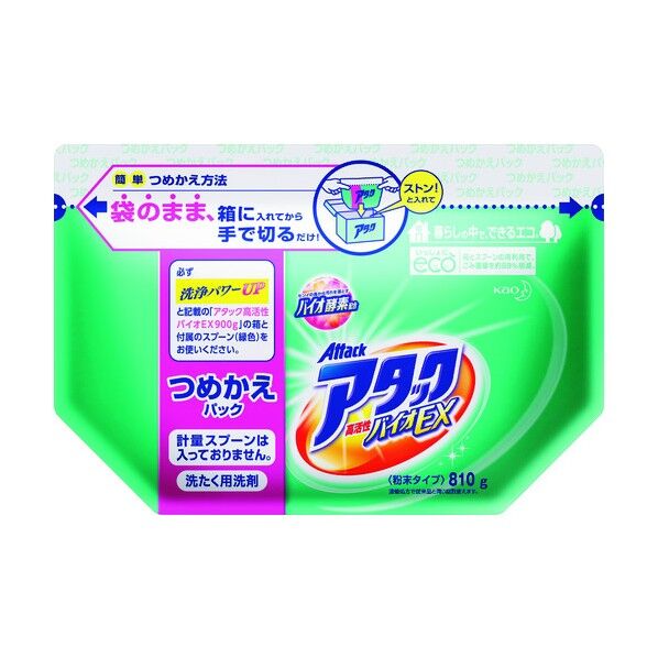 アタック高活性バイオEX 詰替810g 364678 1点