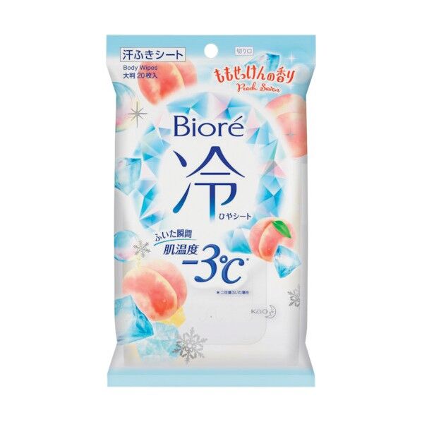 ビオレ冷シート ももせっけん
