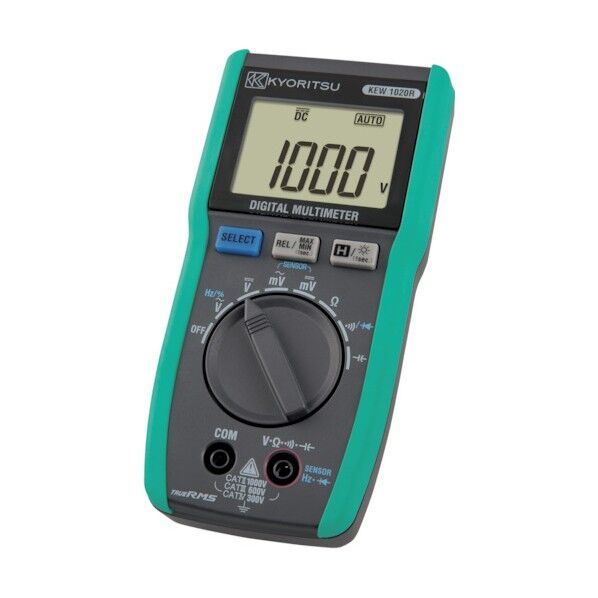キューマルチメータ デジタルマルチメーター DC/AC 1000Vまで KEW1020R 1個