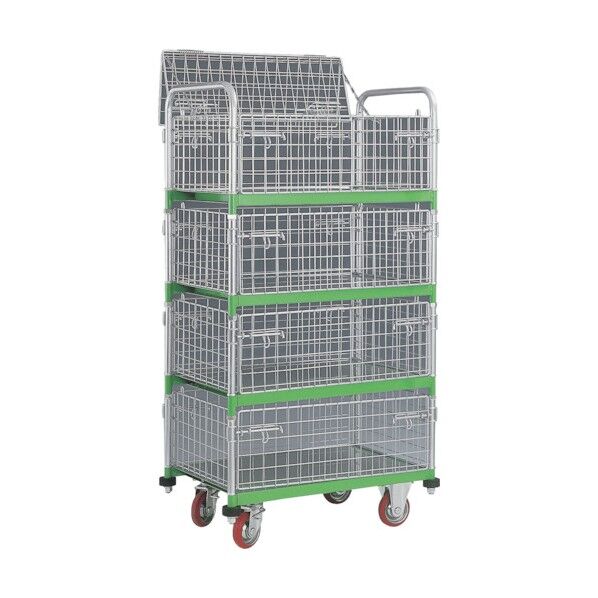 網付き台車 メッシュパックロール 689B 1点