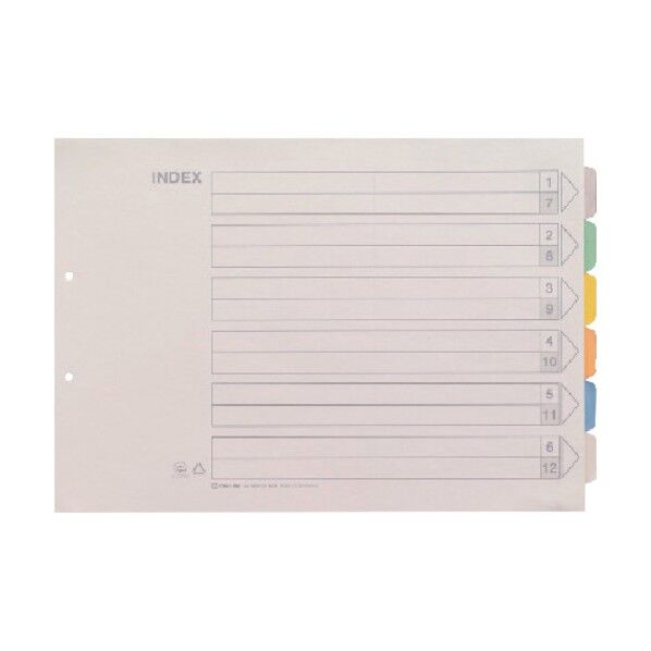 A3Eカラ-インデックス 6山タイプ 1000E-6Y 1点