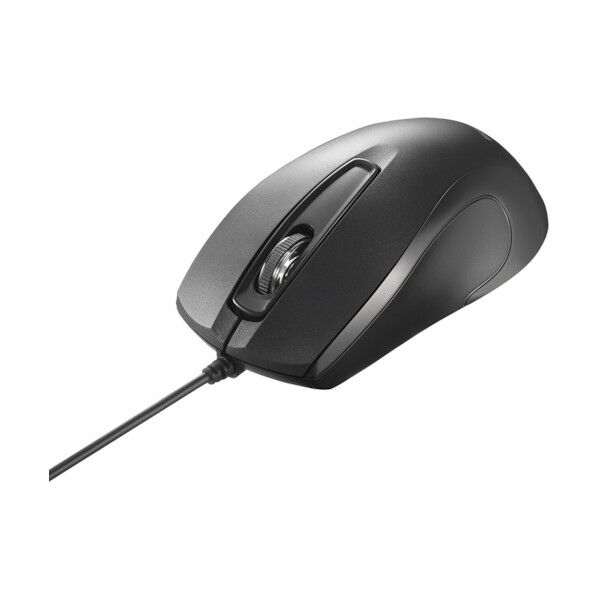  3ボタン 有線 BlueLED 高耐久 抗菌 マウス ブラック BSMBU110BK 1個...