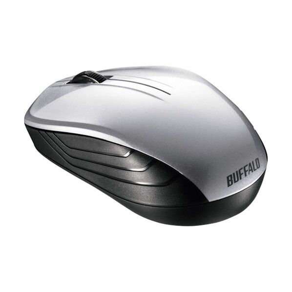 無線 BlueLED 3ボタン スタンダードマウス シルバー BSMBW107SV 1個...