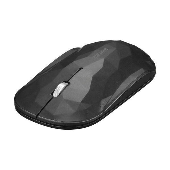 薄型 3ボタン Bluetooth BlueLEDマウス ジオメトリー ブラック BSMBB330GBK 1個