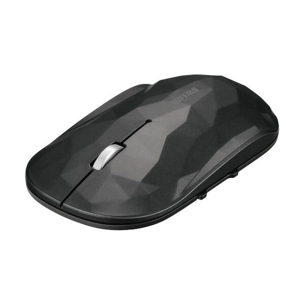 薄型 5ボタン 無線 BlueLEDマウス ジオメトリー ブラック BSMBW530GBK 1個...