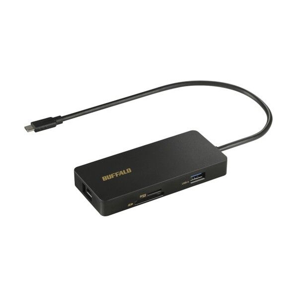  Type-C接続 ドッキングステーション PD対応 CR付 ブラック LUD-U3-CGCBK 1個...