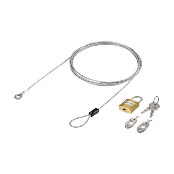  南京錠04+ワイヤー付+3種キー マスターキー BLN04M 1個...