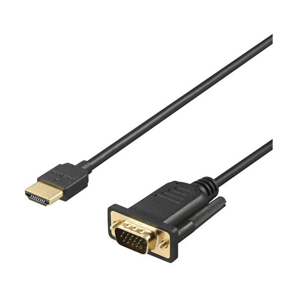 HDMI to VGA変換ケーブル 1m ブラック BHDVG10BK 1個