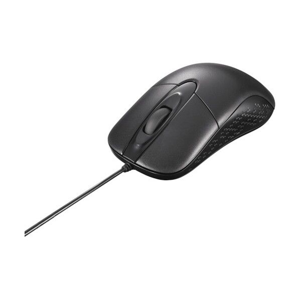 有線光学式 3ボタン 防水防塵マウス ブラック 簡易包装 BSMOUWPBKZ 1個...