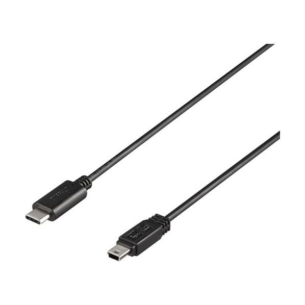 USB2.0ケーブル C-miniB 1m ブラック BU2CMN10BK 1個