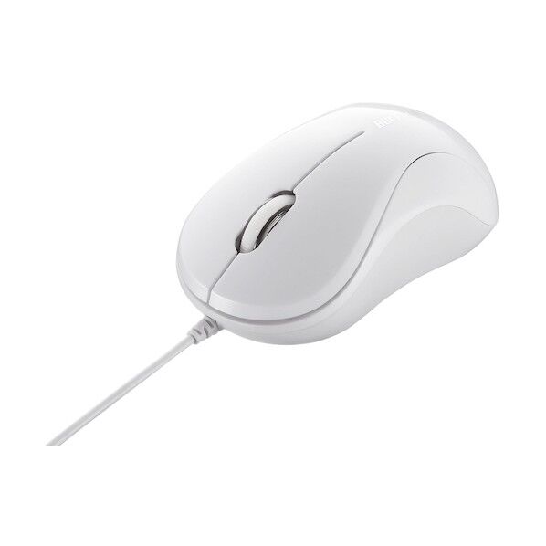  有線PS/2 光学式マウス 3ボタンタイプ ホワイト BSMOP050WHZ 1個...