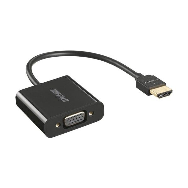 HDMI to VGA変換アダプター 0.15m ブラック