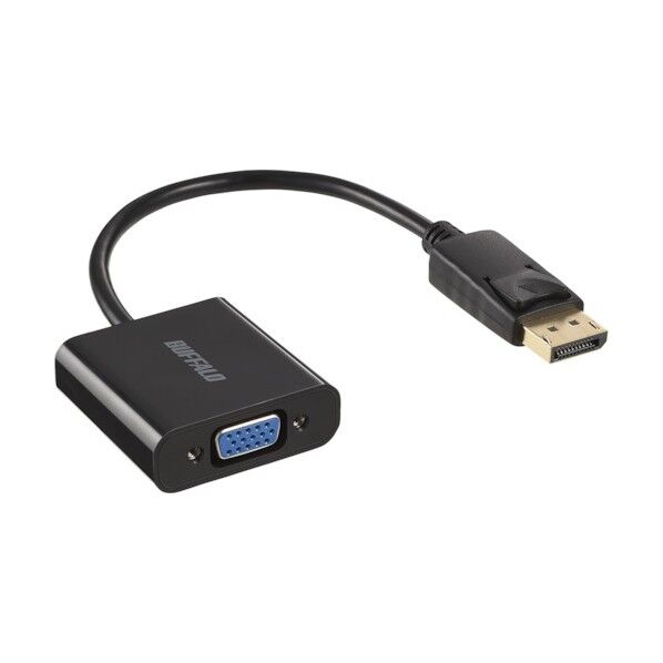 DP-VGA 変換アダプター 0.15m ブラック BDPVGBK 1個...