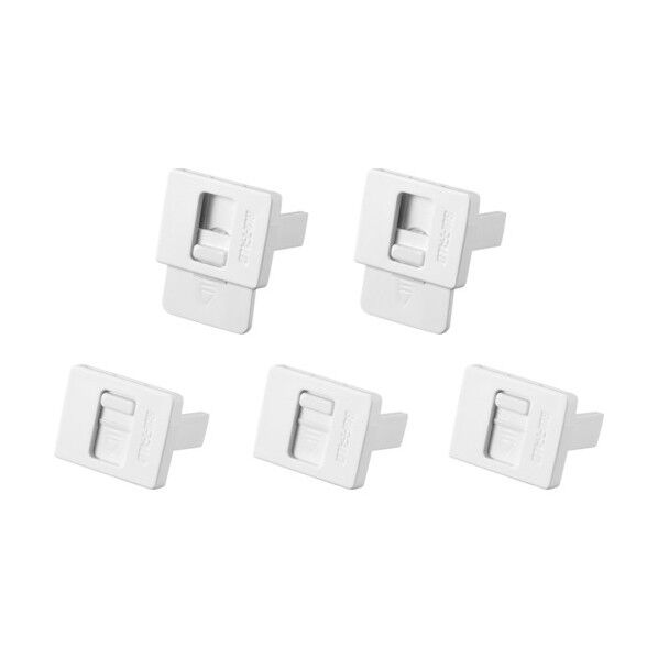 2P3P両用コンセントキャップ 5個入り ホワイト BTC5WH 1個