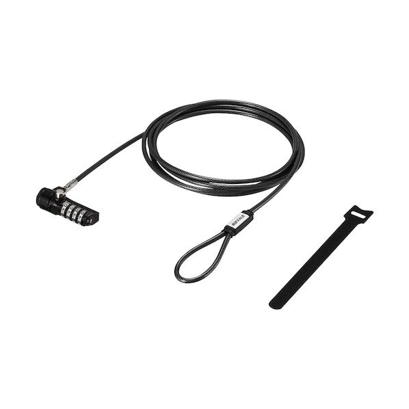 4桁ダイヤル錠+ワイヤー付 BLD4W 1個...