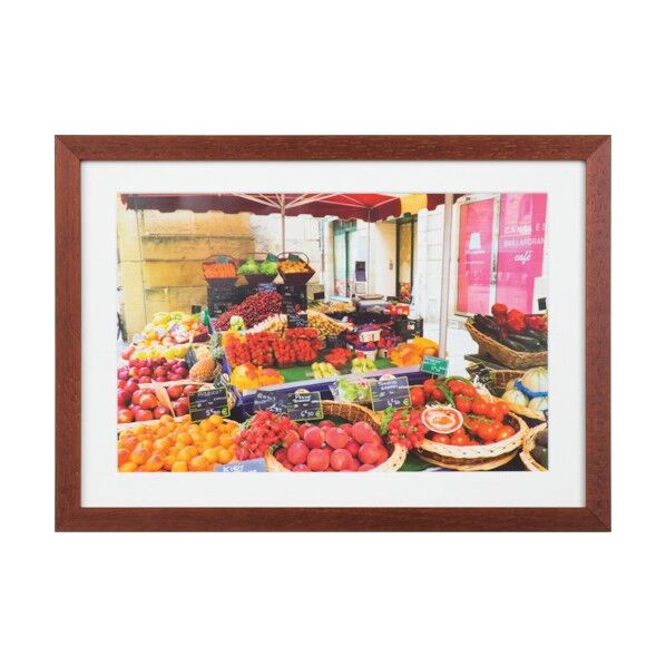 木製額縁 NEWガーデン ワイド六切 ブラウン MNGA-W6-BR 1箱