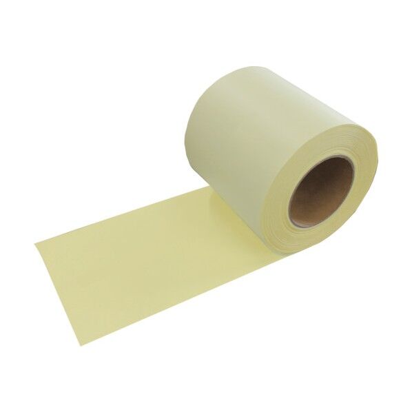 不燃認定両面塩ビコーティングテ-プ(イエロー)140mm×18m TS-TFRECT14018NYE 1巻