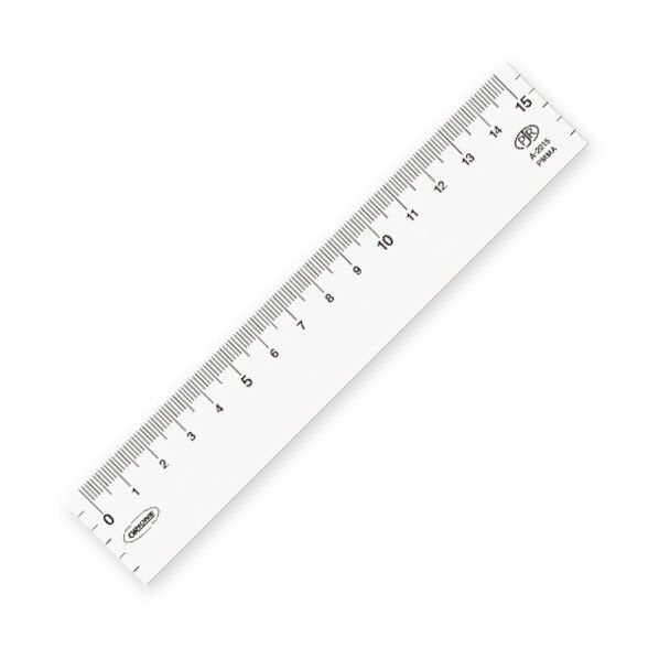 メタクリル直線定規 15cm A-2015 10点