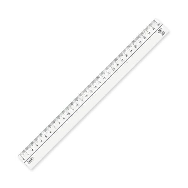 メタクリル直線定規 30cm A-2030 10点