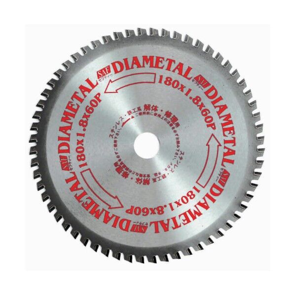 ダイヤメタルステンレス･鉄工系解体･修理用チップソー 180X60P KS-18060 1枚
