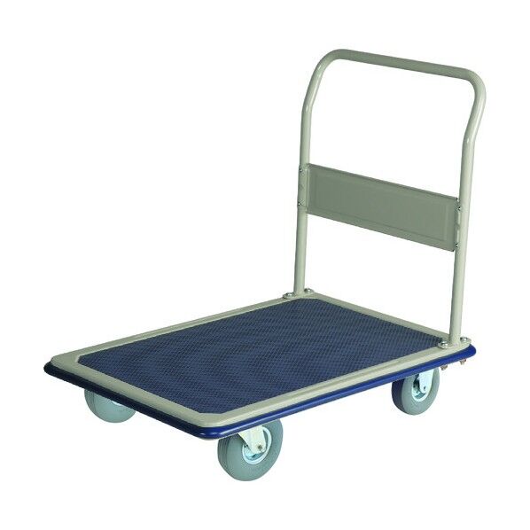 大型スチール台車 ハンドル固定式 ノーパンククッションタイヤ付 NHT-302SL 1点