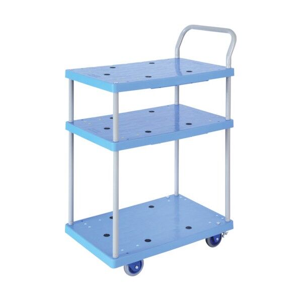 小型静音樹脂台車(3段マルチ式)