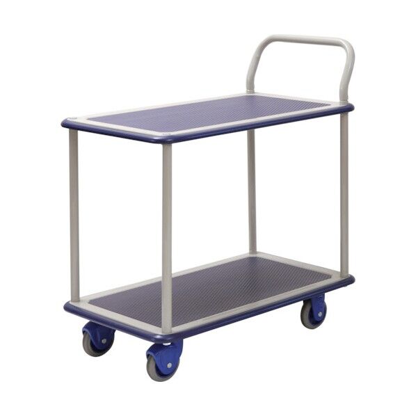 小型静音スチール2段台車 NHT-104S