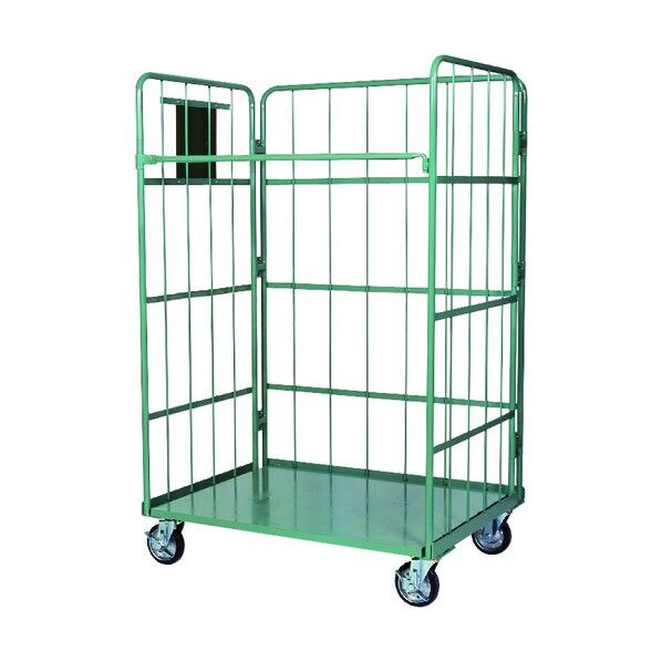 スチールカゴ台車(底板スチール) 1100×1100 SH-29S-111117 1点