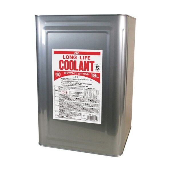 ロングライフクーラント80%(Sタイプ)(金属缶) 赤 240mm×240mm×350mm 18L 55-181 1個