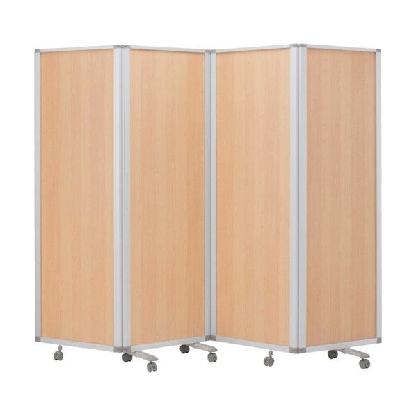 4連スクリーン木目ナチュラル W2400 × H1800