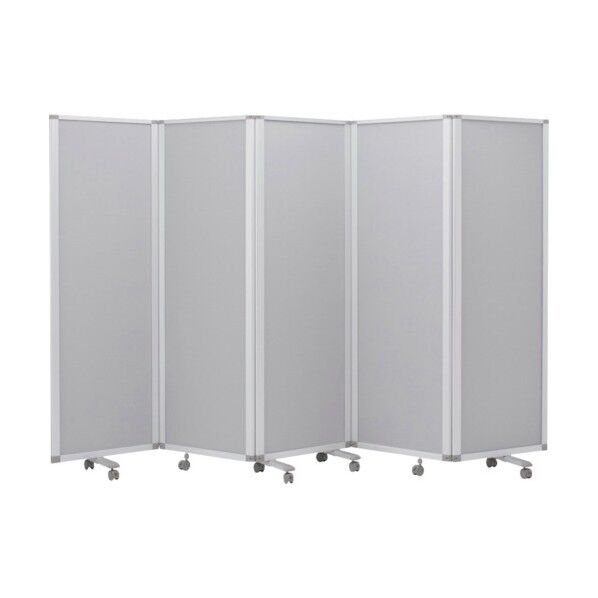 5連スクリーンクロスグレー W3000 × H1800