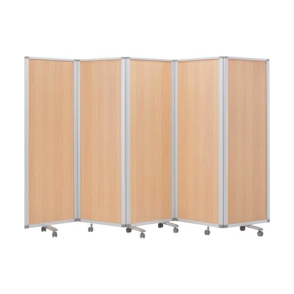 5連スクリーン木目ナチュラル W3000 × H1800