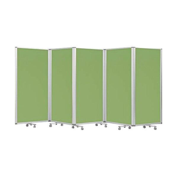 5連スクリーンクロスグリーンワイド W4500 × H1800