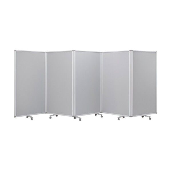 5連スクリーンクロスグレーワイド W4500 × H1800